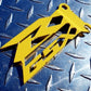 GSX-R Yellow Cut-Out Heel Guards / Ankle Plates GSXR 600 750 1000