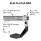 GBRacing Brake Lever Guard / Protector Universal 14mm to 15mm I.D. Handlebars GB