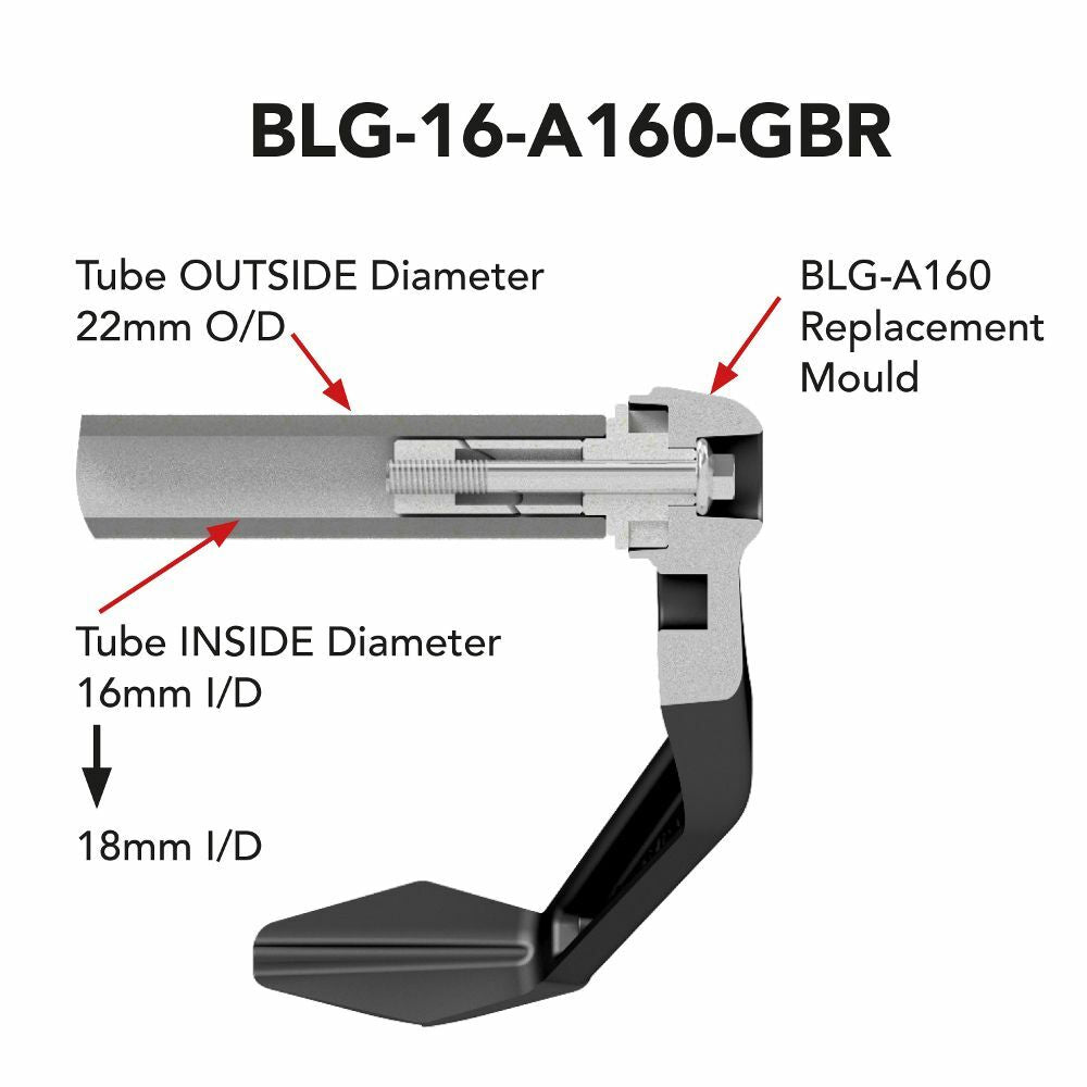 GBRacing Brake Lever Guard / Protector Universal 16mm to 19mm ID Handlebars GB