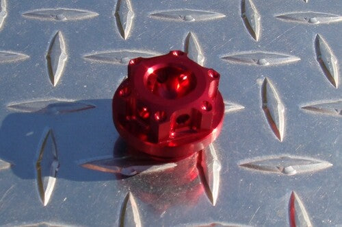 RED Oil Cap Kawasaki 250R 300 ZX6 ZX9 ZX10 ZX12 ZX14 Z250 Z750 Z1000 KLR650 ZZR