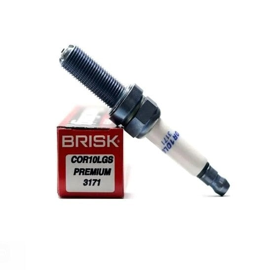 3 x BRISK COR10LGS Spark Plugs - 2021 + Yamaha MT-09 / SP and Tracer 9 GT