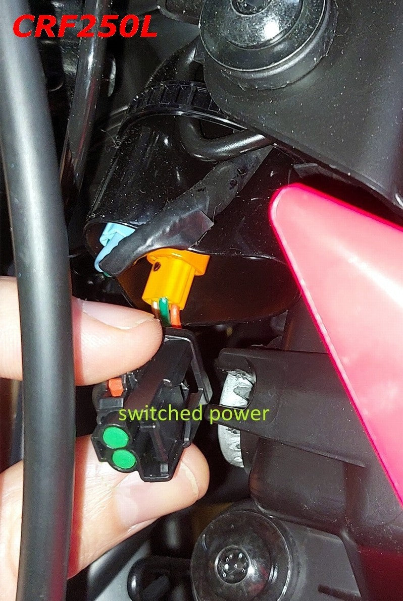 Honda CRF250L CRF300L Accessory Power Plug Auxiliary Splitter CRF 250 300 Rally