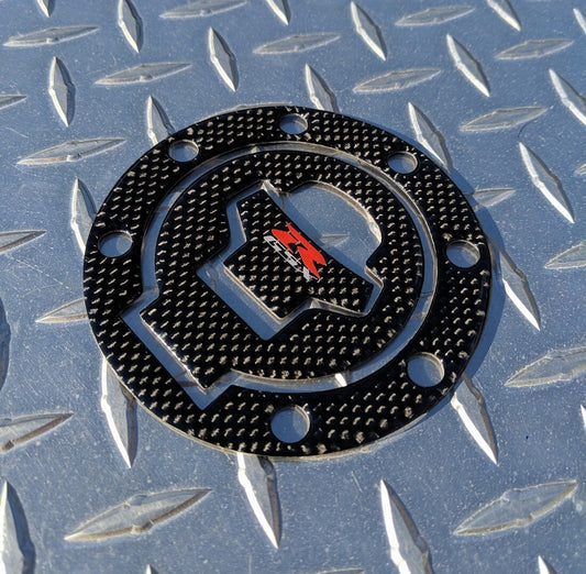 1992 - 2003 GSX-R 600 750 REAL Carbon Fibre Fuel Gas Cap Pad Decal GSXR GSX-R750