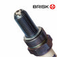 2 x BRISK COR12LGS Spark Plugs For Yamaha R7 MT-07 XSR700 Tenere 700 XMAX 300