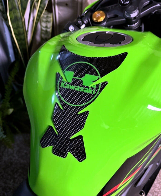REAL Carbon Tank Pad - Kawasaki 250R 300 400 500 650R Z750 Z800 Z900 Z1000 Ninja