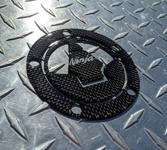 Ninja REAL Carbon Fuel Gas Cap Pad ZX6R ZX10R ZX14 ZX14R Z1000 Z800 Z750 Z1000SX